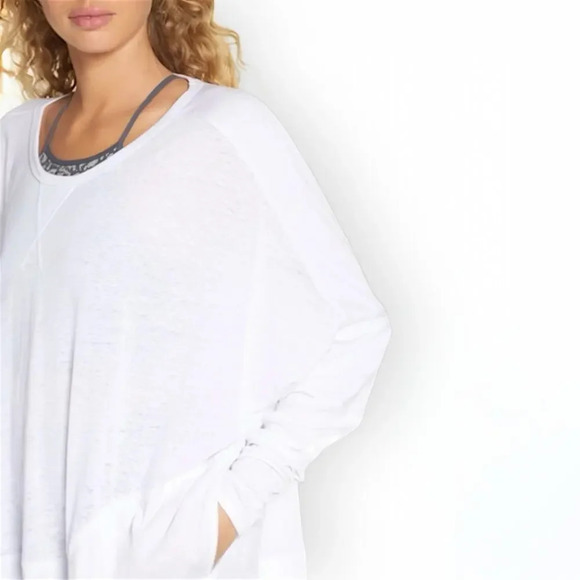 Free People Movement First Choice Long Sleeve Tee in White Size XS - Picture 4 of 9